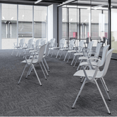 Flish-B Stackable Plastic Public Training Chair with Armrest - Gavisco Office Furniture